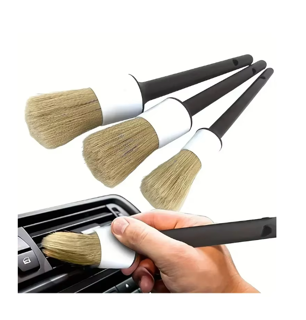 Juego de 3 Cepillos para Detal - Car Detailing Brush Set Boar Hair Interior reseña y precio