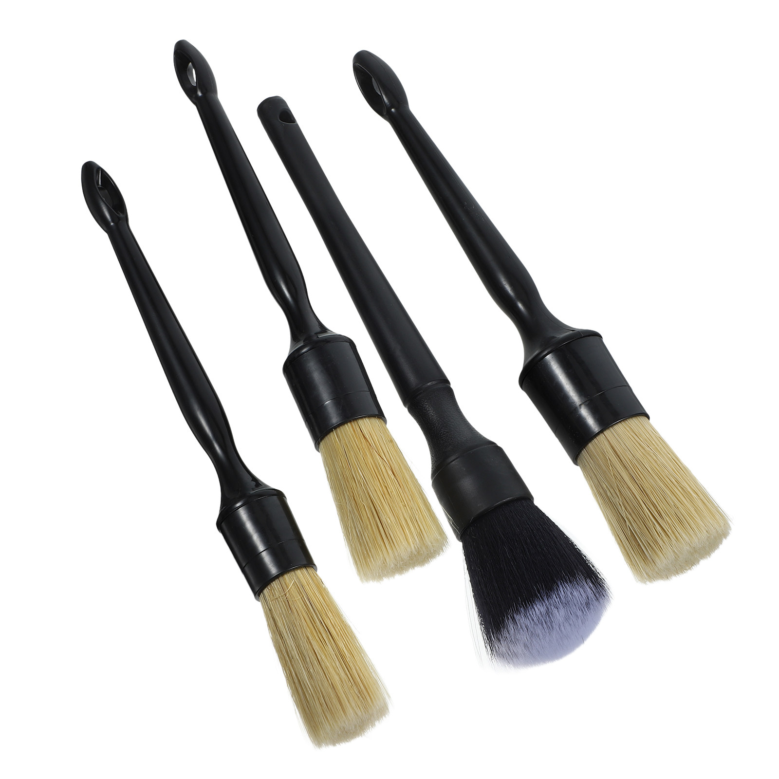 1 juego de cepillos de cerdas  - Car Detailing Brush Set Boar Hair Interior reseña y precio