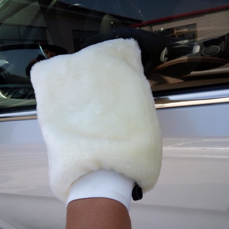 Guantes de lana suave para lav - Car Detailing Wash Mitt Microfiber Wool reseña y precio