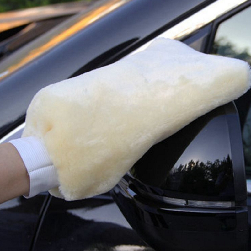 Guantes de lana suave para lav - Car Detailing Wash Mitt Microfiber Wool reseña y precio