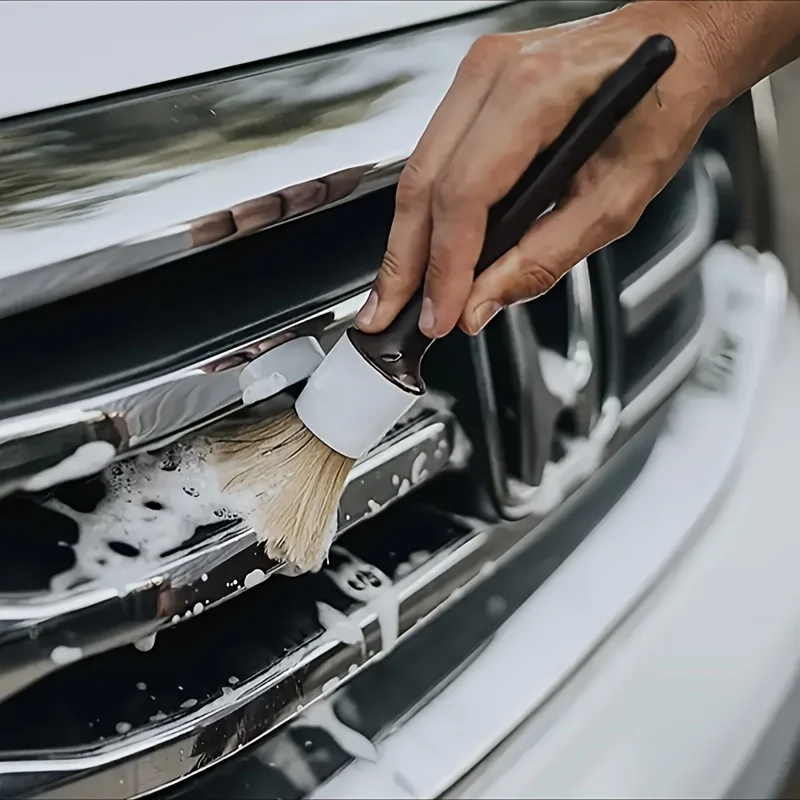 Juego de 3 cepillos de cerdas  - Car Detailing Brush Set Boar Hair Interior reseña y precio