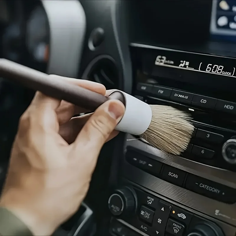 Juego de 3 cepillos de cerdas  - Car Detailing Brush Set Boar Hair Interior reseña y precio