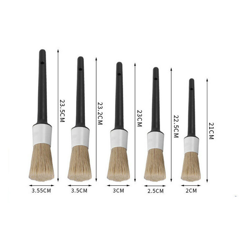 Juego de 50 cepillos de limpie - Car Detailing Brush Set Boar Hair Interior reseña y precio
