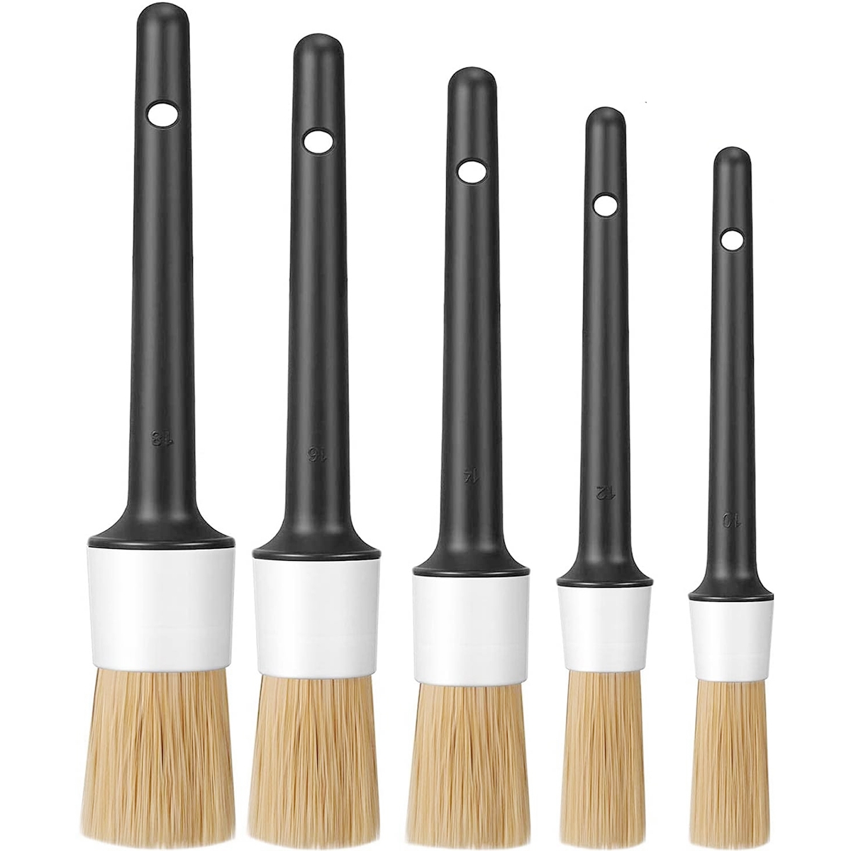 Juego de cepillos para detalle - Car Detailing Brush Set Boar Hair Interior reseña y precio