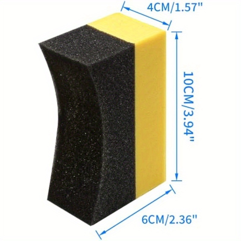 Almohadillas aplicadoras de br - Tire Shine Applicator Curved Sponge Brush reseña y precio