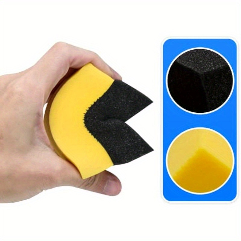 Almohadillas aplicadoras de br - Tire Shine Applicator Curved Sponge Brush reseña y precio