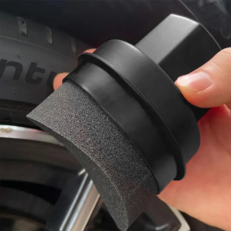 Esponja para encerar neumático - Tire Shine Applicator Curved Sponge Brush reseña y precio