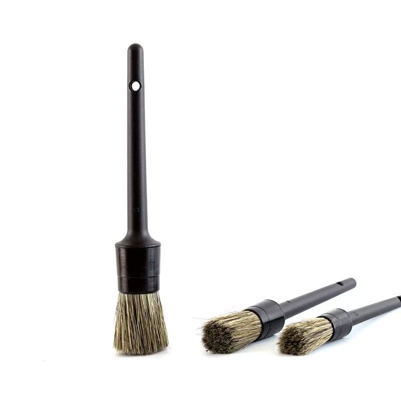 Juego de 3 cepillos para el cu - Car Detailing Brush Set Boar Hair Interior reseña y precio