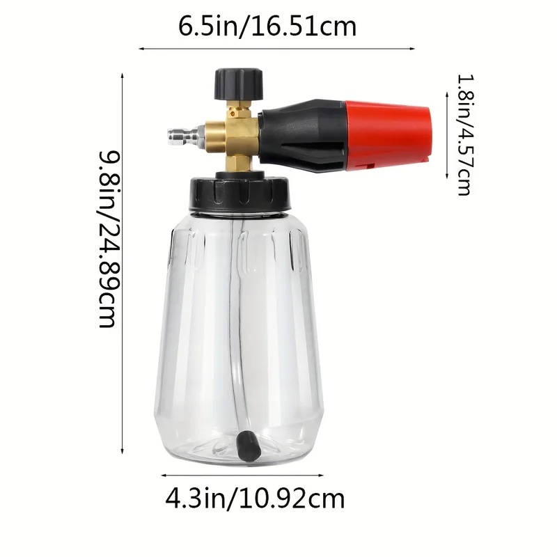 Cañón de Espuma Ajustable de A - Foam Cannon Pressure Washer Wide Mouth reseña y precio