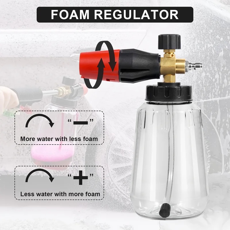 Cañón de Espuma Ajustable de A - Foam Cannon Pressure Washer Wide Mouth reseña y precio
