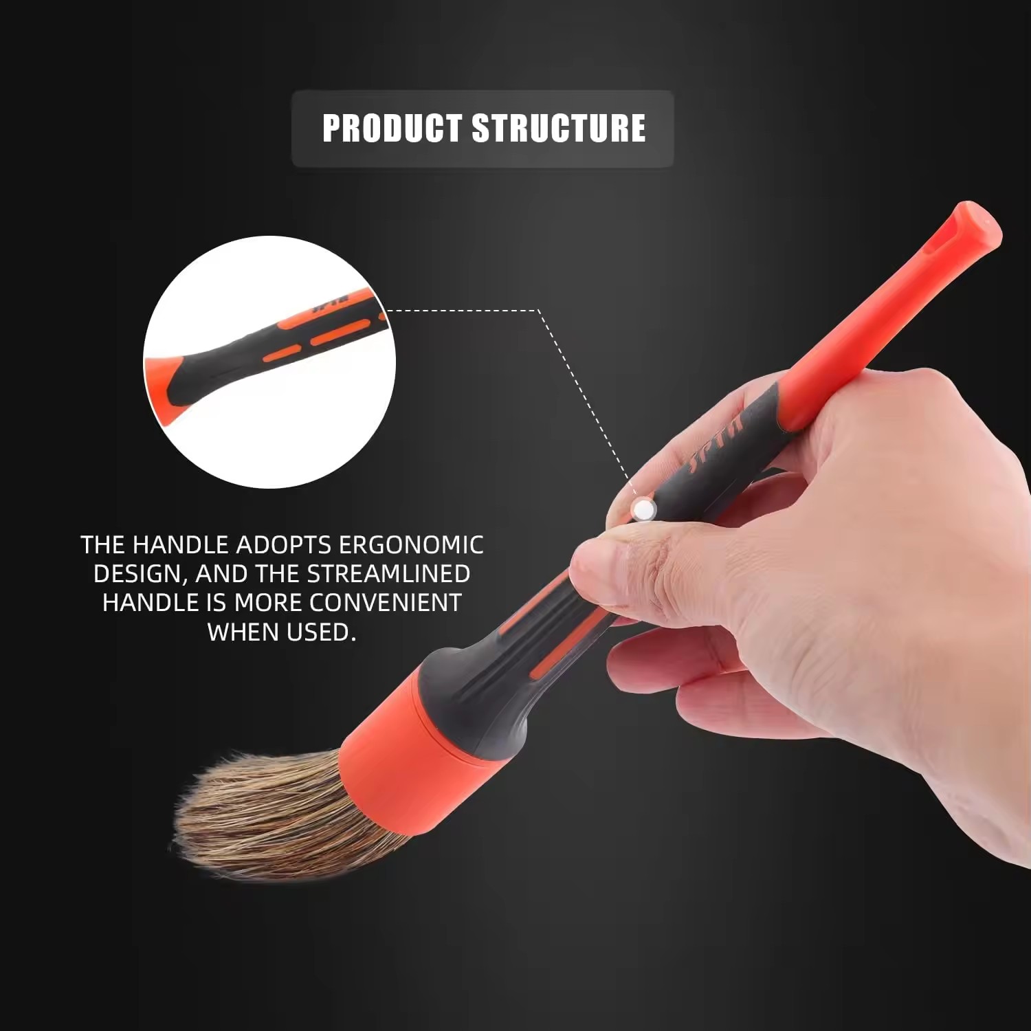 SPTA-Juego de cepillos para de - Car Detailing Brush Set Boar Hair Interior reseña y precio