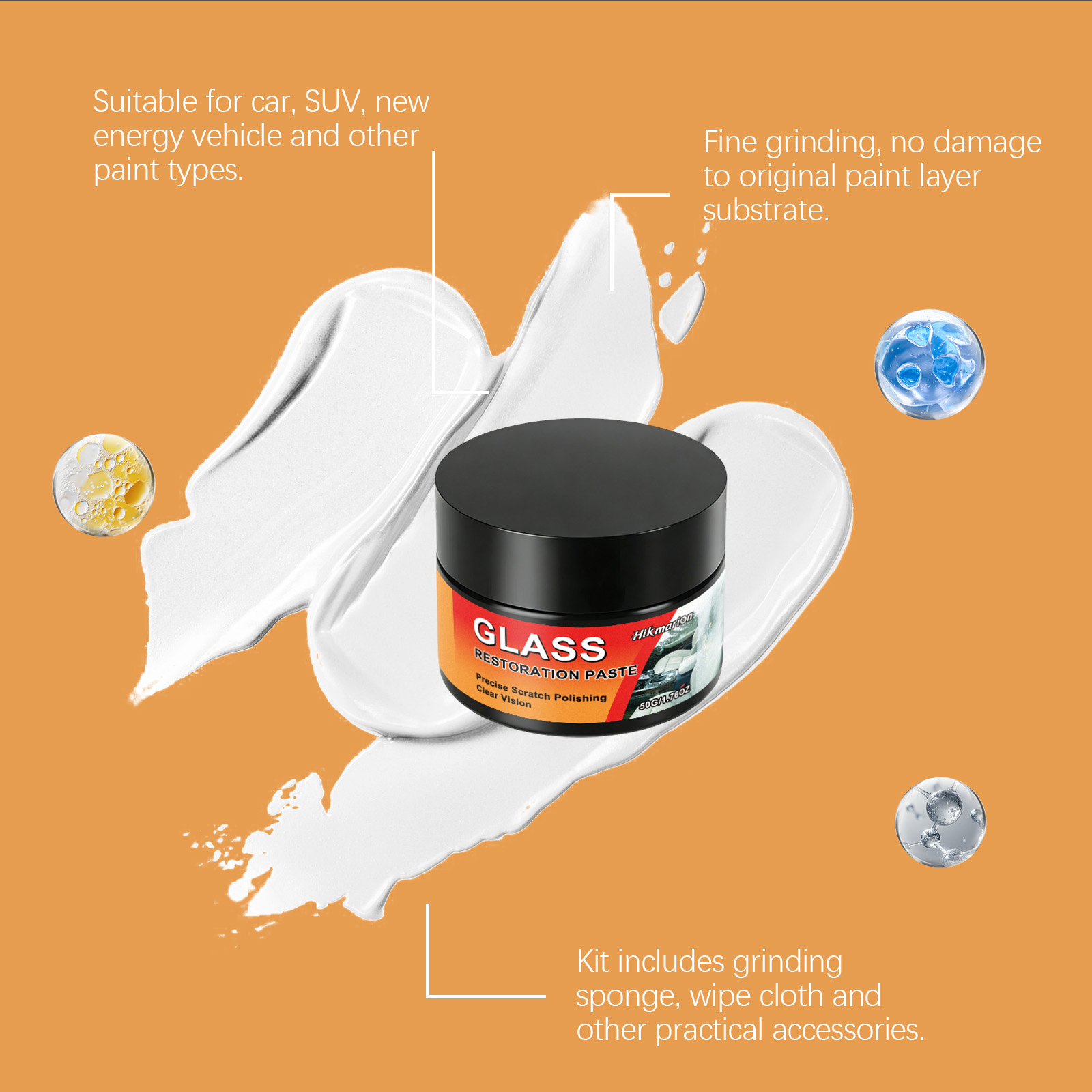 Pasta de Pulido para Vidrios A - Glass Polishing Cerium Oxide Scratch Kit reseña y precio