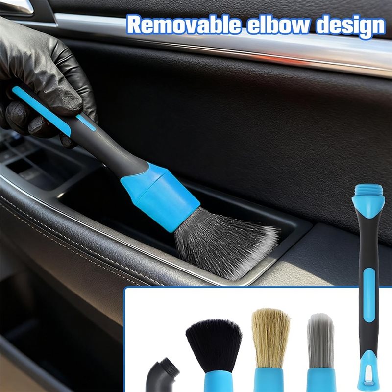 Juego de cepillos para detalle - Car Detailing Brush Set Boar Hair Interior reseña y precio